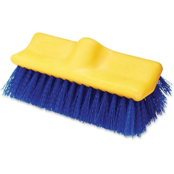 Rubbermaid Commercial Plastic Block Floor Scrub, 10" L Brush, Blue, 6 PK RCP633700BECT